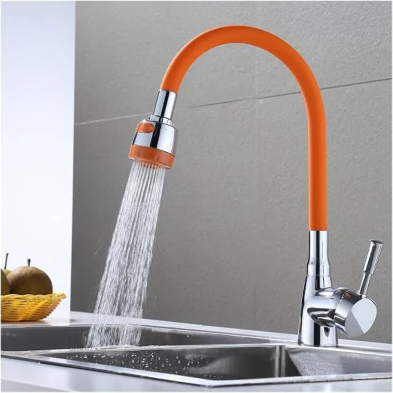 Rallonge Flexible de Robinet de Cuisine Rotatif 360° avec Douchette – Jet Réglable